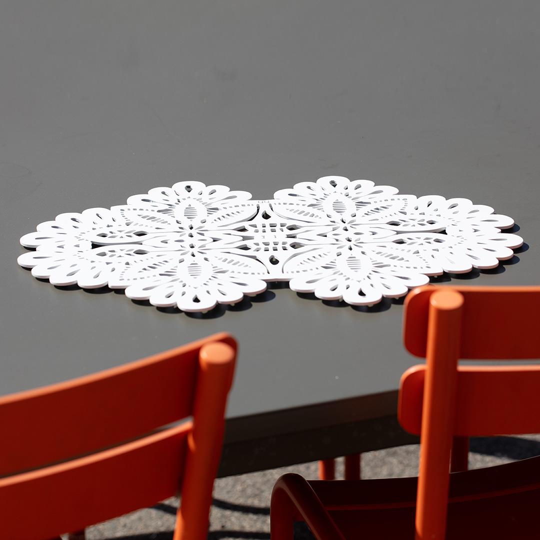 rannvro dessous de plat décor de table nn1 blanc