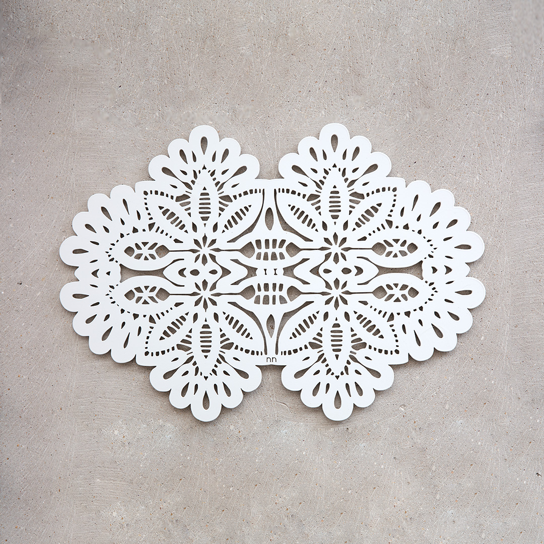 rannvro dessous de plat décor de table nn1 blanc