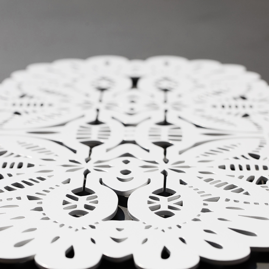 rannvro dessous de plat décor de table nn1 blanc