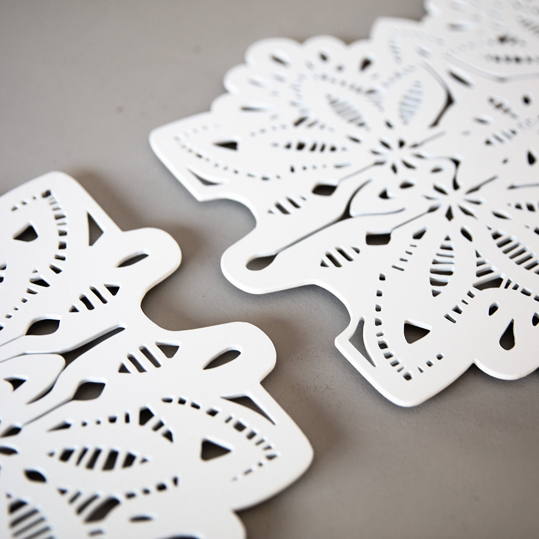 rannvro dessous de plat décor de table nn2 blanc