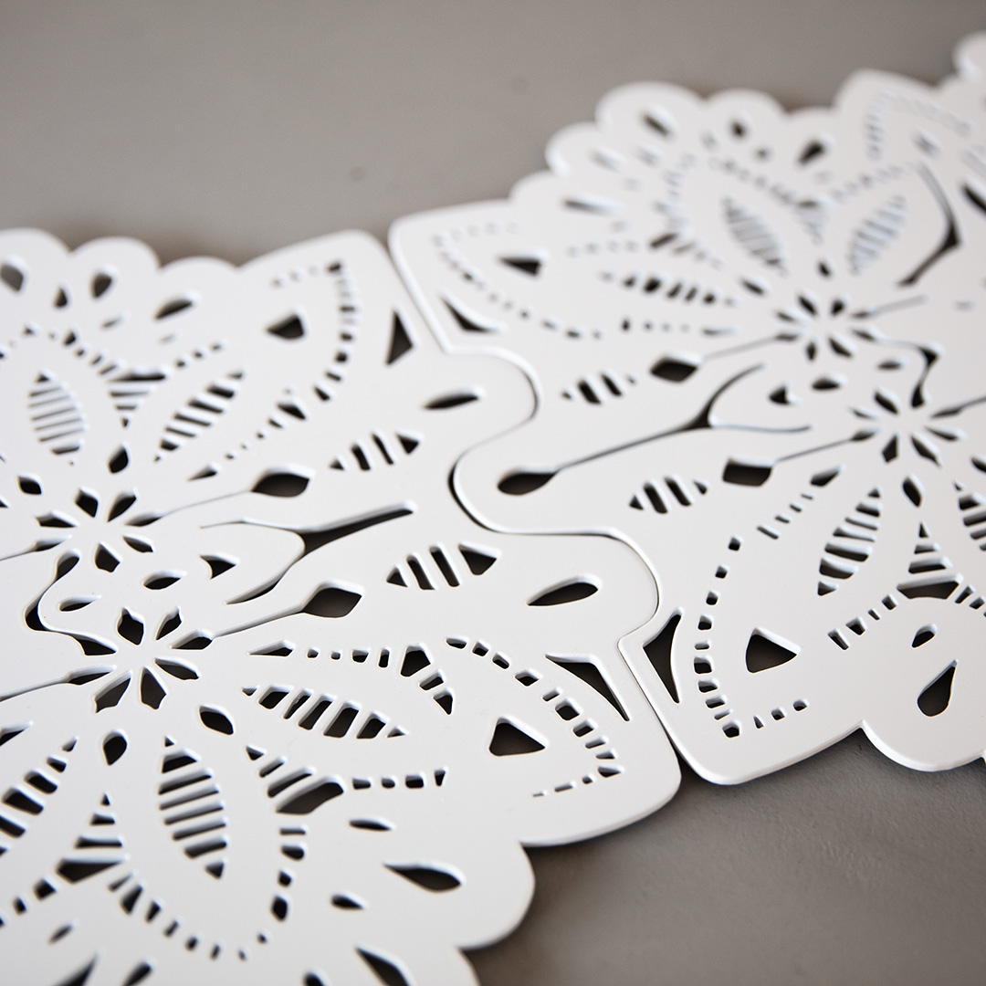rannvro dessous de plat décor de table nn2 blanc